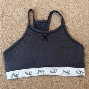 Nike Charcoal DRI FIT Sports Bra- L